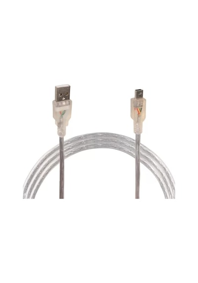 İpod Şarj Aleti Kablosu 5 Pin Geniş 1.5 Metre Şeffaf