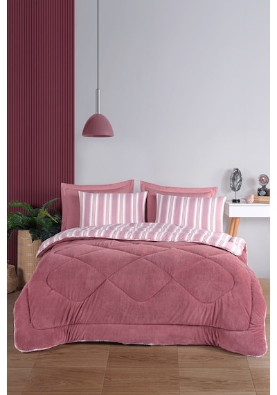Wellsoft Yorgan Tek Kişilik Soft Line Bordo Bordo