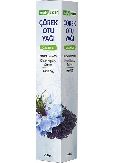 Yeşil Pazar Çörekotu Yağı Organik 250 Ml