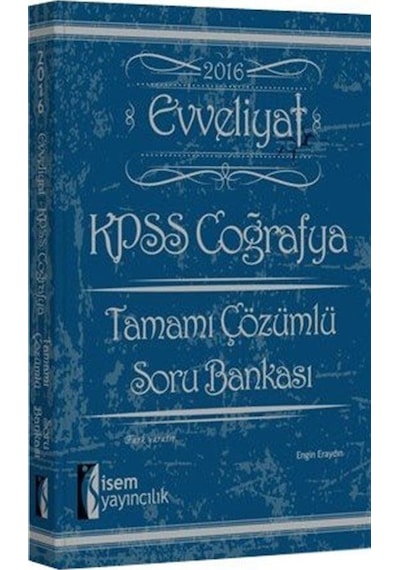 2016 Evveliyat KPSS Coğrafya Tamamı Çözümlü Soru Bankası / Eng...