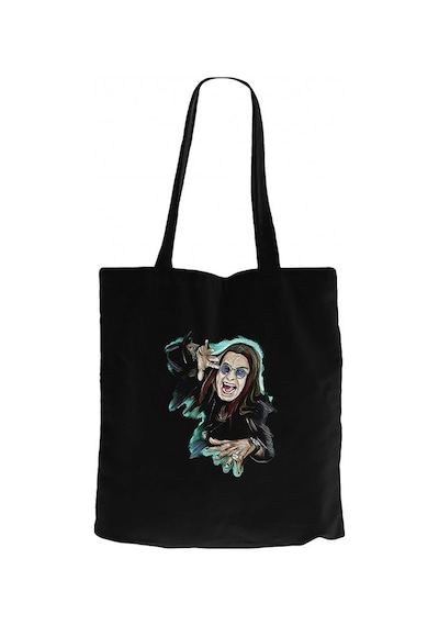 Ozzy Osbounre Colors Body Siyah Kanvas Bez Çanta Siyah
