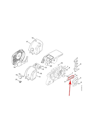 Stihl  1118-664-1600  Zincir  Germe  Vidası  -  Stihl  038