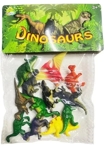 12'li Paket Mini Dinozor Oyuncak Seti - Eğitici Hayvan Figürleri - Çocuklar İçin Plastik Figür Seti Hayvanlar
