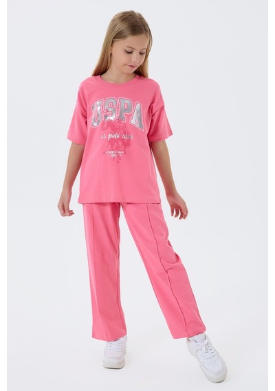 U.s. Polo Assn. Kız Çocuk Pembe Pijama Takım Us2509-c-v1 Pembe