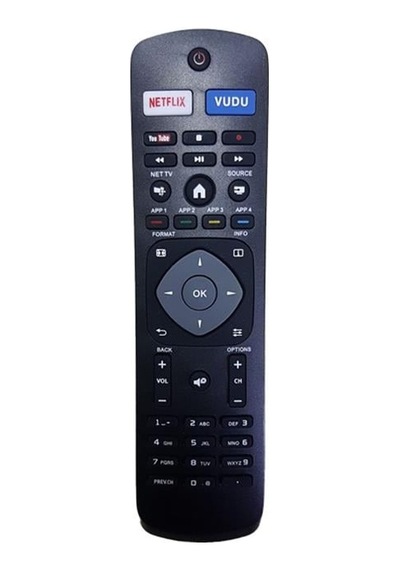 Weko Phılıps Nh500up Netflıx-vudu-youtube Tuşlu Led Lcd Tv Kumandası