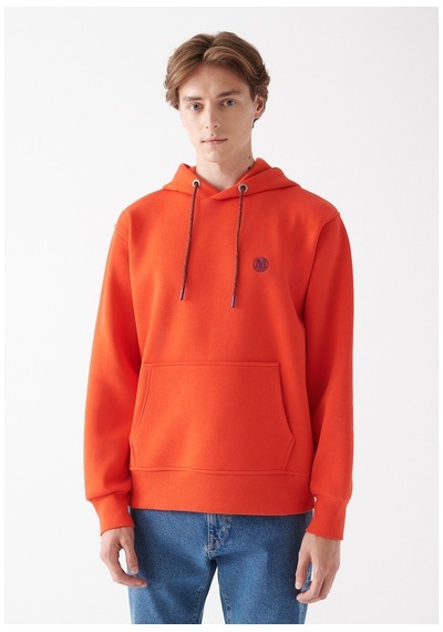 Mavi - Kapüşonlu Kırmızı Sweatshirt 065809-70481 Kırmızı (555249370)
