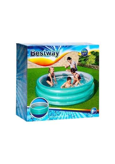 Bestway 51043 Şişme Havuz 201x53cm Yeşil Çok Renkli