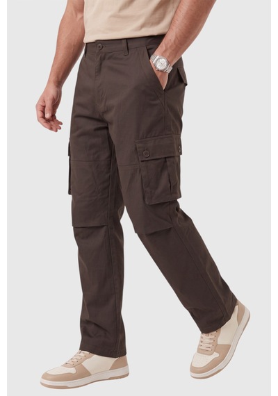 Deepsea Erkek Relaxed Fit Bol Kesim Likralı Koyu Kahve Outdoor Kargo Pantolon Çok Cepli Geniş Paça 1705421 Deepsea Erkek Relaxed Fit Bol Kesim Likralı Koyu Kahve Outdoor Kargo Pantolon Çok Cepli Geniş Paça 1705421