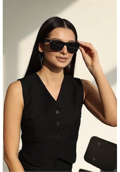 Unisex Güneş Gözlüğü Kemik Model Çerçeveli Uv Korumalı Çok Renkli