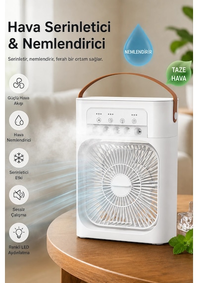 Blic Bwfn10 Beyaz Sulu Fan Masa Üstü Mini Klima Vantilatör Nemlendiricili Soğutucu Fan 600ml Blic Bwfn10 Beyaz Sulu Fan Masa Üstü Mini Klima Vantilatör Nemlendiricili Soğutucu Fan 600ml