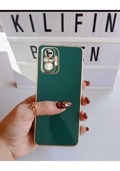 Xiaomi Redmi Note 10 Pro Parlak Kılıf Yeşil