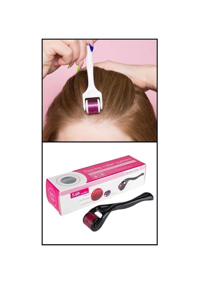 Muhen 540 Iğneli 0.5mm Iğne Derma Roller Titanyum Uçlu Saç Sakal Çıkarıcı Bakım