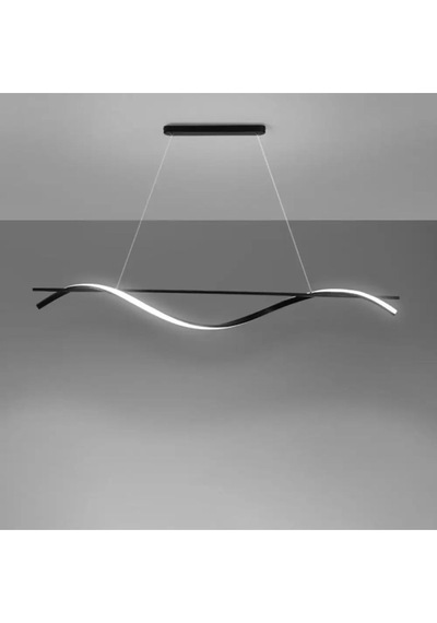 Demirkapı / 120 Cm / Sarkıt Avize / Antrasit Gövde / 3 Renk Işık Antrasit