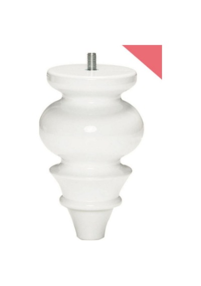 Karakoçaksesuar Karakoç Safir 18 Cm Beyaz Modern Plastik Mobilya Ayağı (4 Adet)