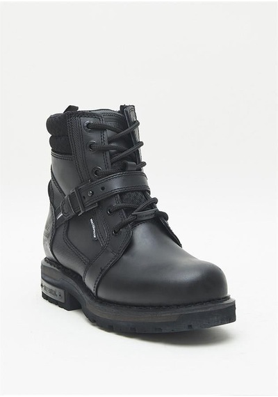 Harley Davidson Franco Waterproof Black Deri Erkek Bot Siyah