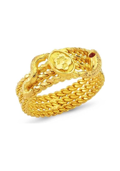 Üç Sıralı Burma Yüzük 22 Ayar Altın 6.00 Gram