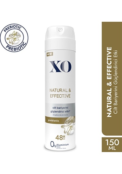4 Adet Xo Deodorant 150ml Natural And Effective