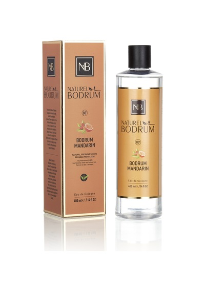 Bodrum Mandarin Mandalina Kolonyası 400 Ml Dökmeli 8'li Paket 80 Aile Ve Ofis Toptan Set Pet Şişe