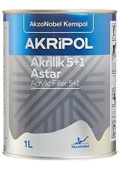 Akzo 5+1 Akrilik Astar Açık Gri 1/1