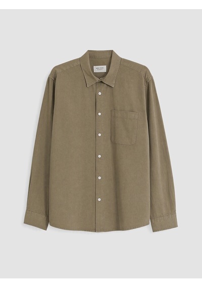 Lcw Vision Haki Regular Fit Gabardin Erkek Gömlek