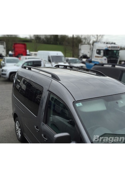 Vw Caddy 1 Üst Port Bagaj Tavan Çıtası 2005-2009 Siyah - Gri