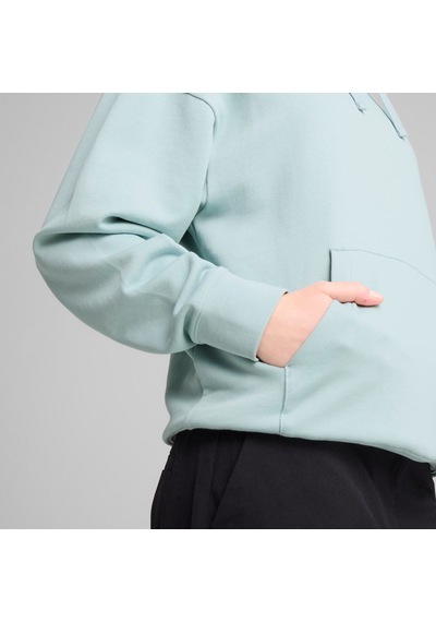 Puma Essentıals Elevated Comfort Kadın Kapüşonlu Sweatshırt 690901 67 Yeşil