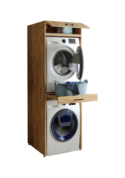 Çamaşır Ve Kurutma Makinesi Dolabı+Üst Dolabı 67X205 Cm A.Çam Atlantikçam