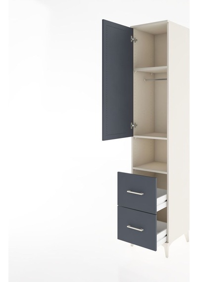 Hyperion Dolap 3 Raflı 2 Çekmeceli Tek Askılı 44x44x221 Aytaşı-antrasit Aytası Hyperion Dolap 3 Raflı 2 Çekmeceli Tek Askılı 44x44x221 Aytaşı-antrasit Aytası