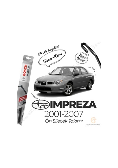 Subaru Impreza Muz Silecek Takımı 2001-2007 Bosch Aeroeco N11.4653
