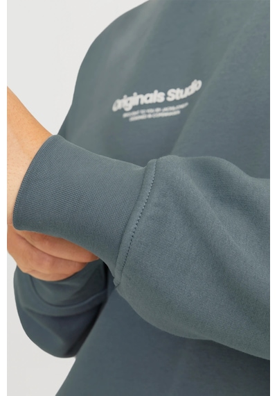 Jack & Jones Erkek Sweat 12241694 Koyu Gri Koyu Gri