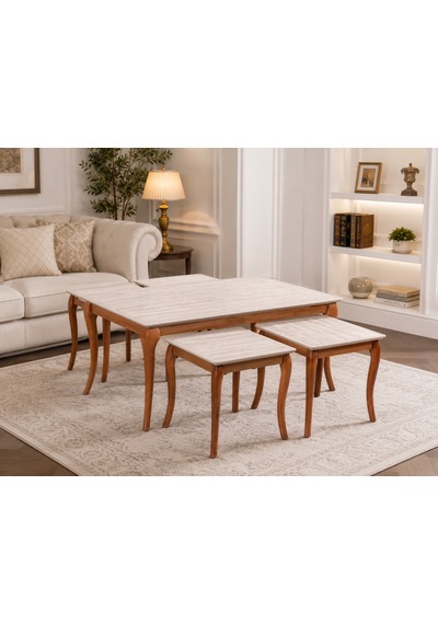 Ganni Home Pesaro 4+1 Sehpa Traverten Ceviz, 1 Orta Ve 4 Zigon Sehpalı Şık Ve Fonksiyonel Tasarım Traverten-ceviz Ganni Home Pesaro 4+1 Sehpa Traverten Ceviz, 1 Orta Ve 4 Zigon Sehpalı Şık Ve Fonksiyonel Tasarım Traverten-ceviz