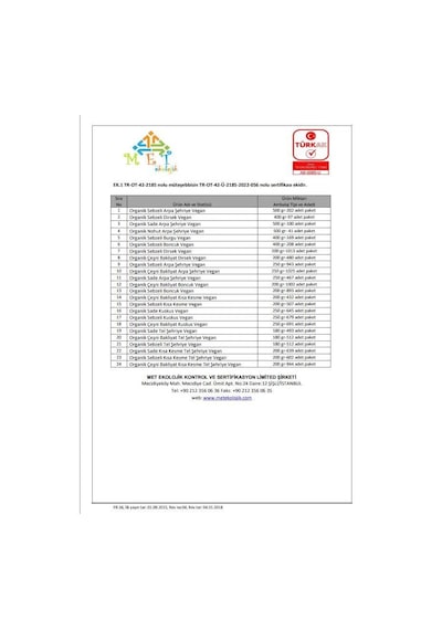 Organik Karışık Sebzeli Bakliyat Unlu Kesme Çorbalık 200gr