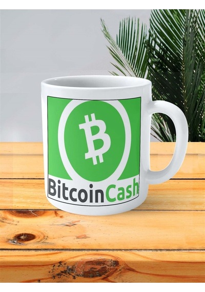 Bitcoin Cash Baskılı Kupa Bardak Kişiye Özel Desen 1 Çok Renkli