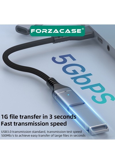 2in1 Type-c Ve Lightning Girişli Usb 3.0 Otg Adaptörü - Fc899