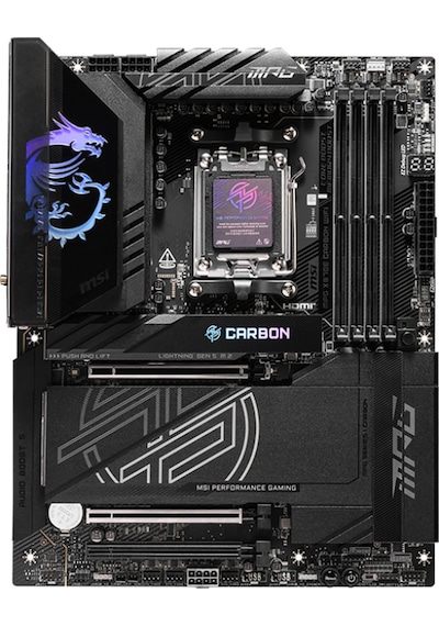 MSI MPG X870E Carbon WIFI AMD X870E 8400 MHz (OC) DDR5 Soket AM5 ATX Anakart