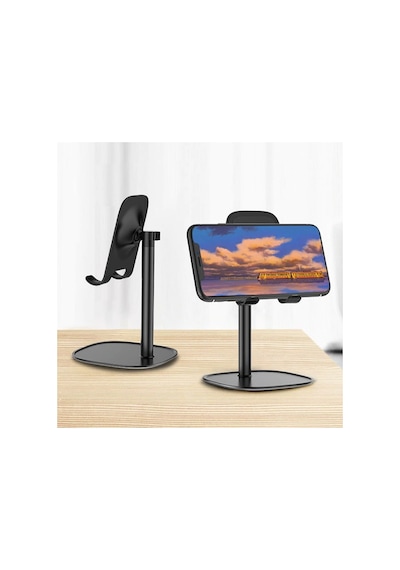 Ally ZM-12 Metal Cep Telefonu ve Tablet Masaüstü Stand Siyah