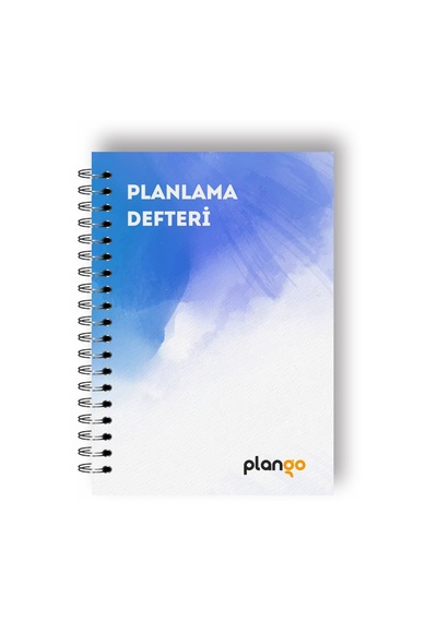 Mavi Suluboya Günlük Planlayıcı Defter - Daily Planner - Ders Çal