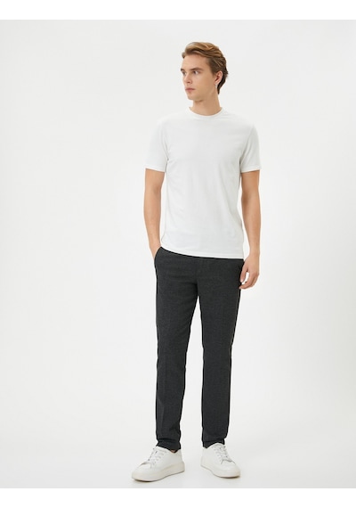 Koton Kumaş Pantolon Desenli Slim Fit Düğmeli Cep Detaylı Antrasit Desenli 4sam40022hw 4SAM40022HW9D3 Antrasit Koton Kumaş Pantolon Desenli Slim Fit Düğmeli Cep Detaylı Antrasit Desenli 4sam40022hw 4SAM40022HW9D3 Antrasit