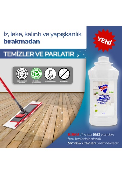Birka Beyaz Sabun Kokulu Yüzey Temizleyici 2 x 2500 ML