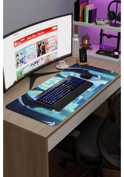 Venti Genshin Impact Anime Gacha V3 - 90x40 Xxl Gaming Mouse Pad Fare Altlığı