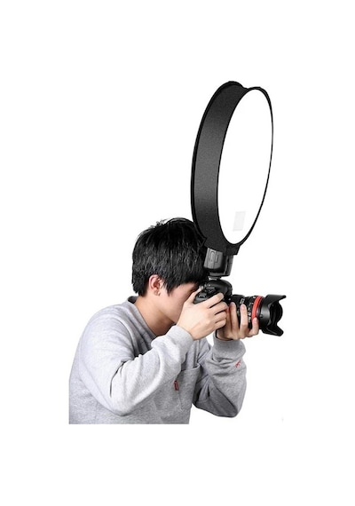 Tüm Tepe Kafa Flaşı İçin 40cm Universal Çember Softbox Yumuşatıcı Canon Nikon Sony Fujifilm Olympus