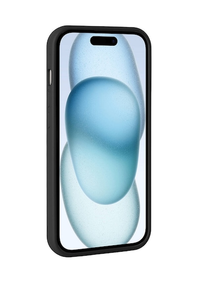 Apple iPhone Uyumlu 15 Kılıf Simli Pırlanta Taşlı Kamera Yükseltili Silikon Pazarplus Siyah