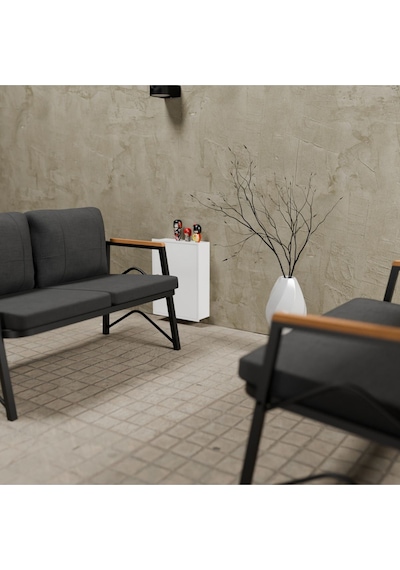 Mb Garden Furnıture Simetri Model, Balkon, Bahçe, Cafe, Metal Koltuk Takımı, Bahçe Takımı , Çay Seti, 2+2 Süngerli Antrasit Mb Garden Furnıture Simetri Model, Balkon, Bahçe, Cafe, Metal Koltuk Takımı, Bahçe Takımı , Çay Seti, 2+2 Süngerli Antrasit