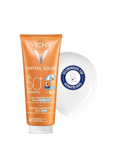 Vichy Capital Soleil Gentle Protective Milk Çocuklar İçin Yüksek Korumalı Yüz Ve Vücut Sütü Spf 50 300 Ml Sku: Smg8690010420275 Açık Bej