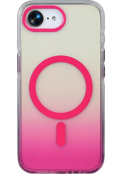 Subutu Apple Uyumlu iPhone 16e Kılıf M-safe Şarj Özellikli Transparan Renk Geçişli Sbt Toros Kapak - Siyah Siyah