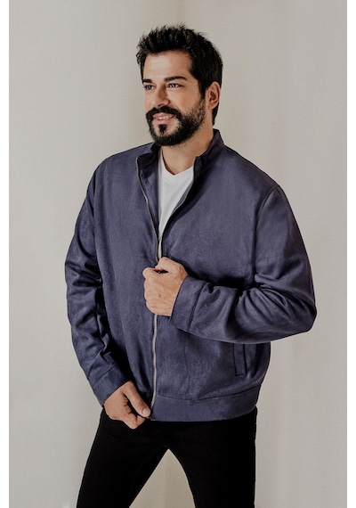 Ac&Co / Altınyıldız Classics - Erkek Lacı Standart Fit Normal Kesim Dik Yaka Mont Lacivert