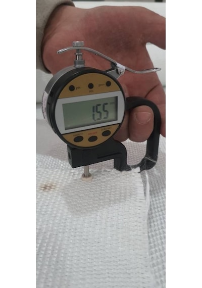 Cam Elyaf Yanmaz Kumaş 1000 G / M^2 - 1,50Mm Kalınlık- En: 1M