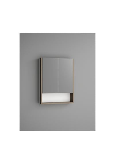 Lotus Banyo Dolabı Aynalı Raflı Kapaklı 7001