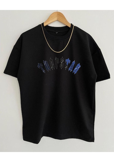 Altamira Unisex Trapstar Baskılı Oversize Bisiklet Yaka Kısa Kollu Pamuklu T-shirt 001