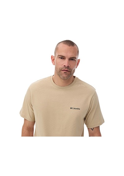 Columbia M İlluminated Brand Ss Tee Erkek Günlük Tişört 9121061271 Krem